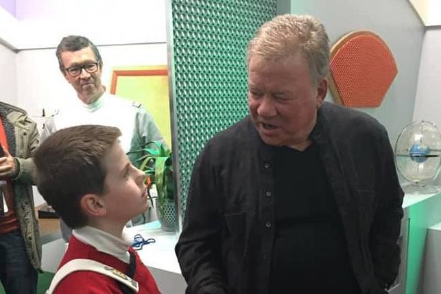Captain Kirk Returns to the Star Trek Original Series Set Tour
